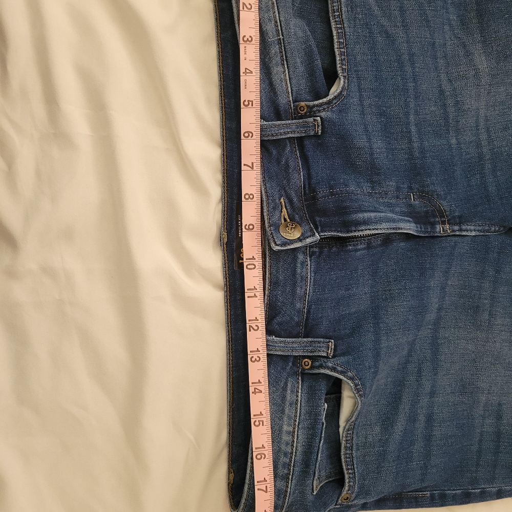 Lee Regular Fit Straight Leg Mid Rise Jeans Women's - Picture 5 of 6